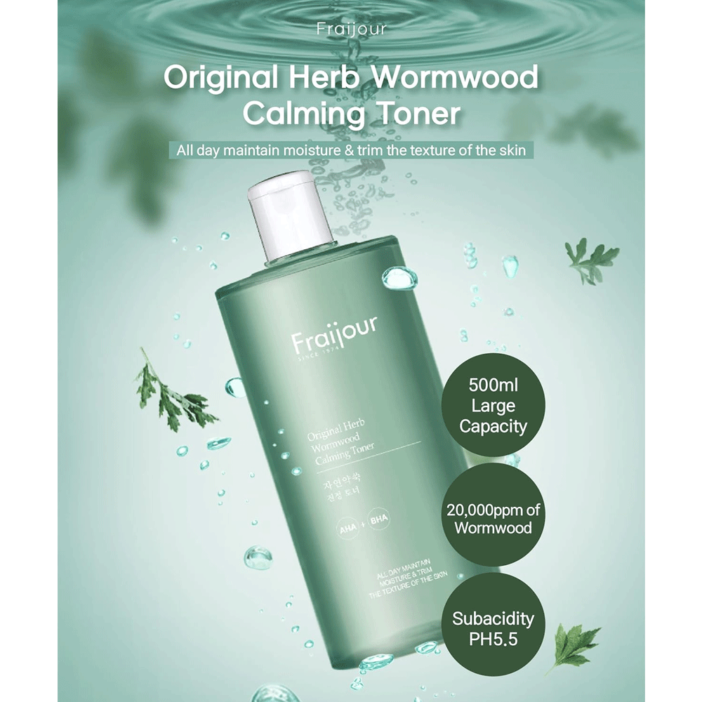 Fraijour Original Herb Wormwood Calming Toner 500ml - DODOSKIN