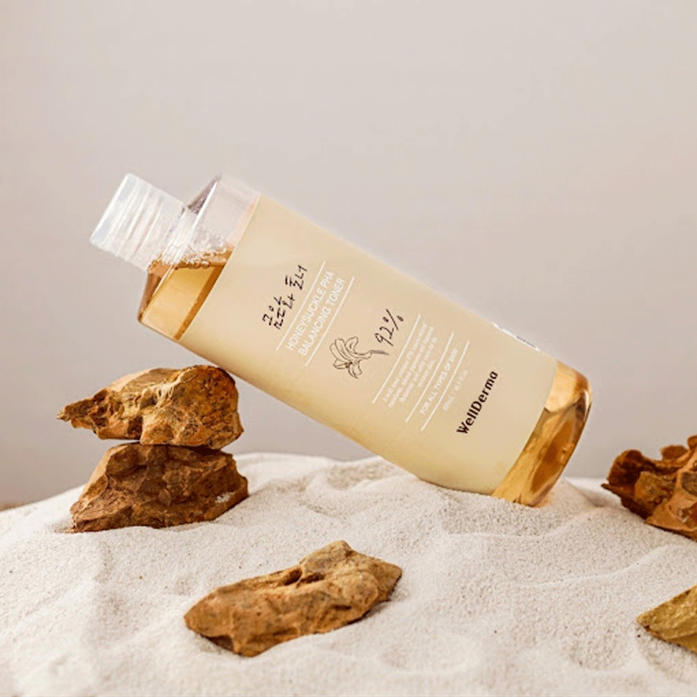 (NEWA) WellDerma Honeysuckle PHA Balancing Toner 500ml - DODOSKIN