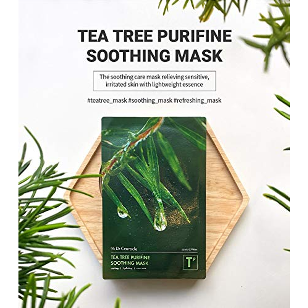 Dr. Ceuracle Tea Tree Purifine Soothing Mask 3ea - DODOSKIN