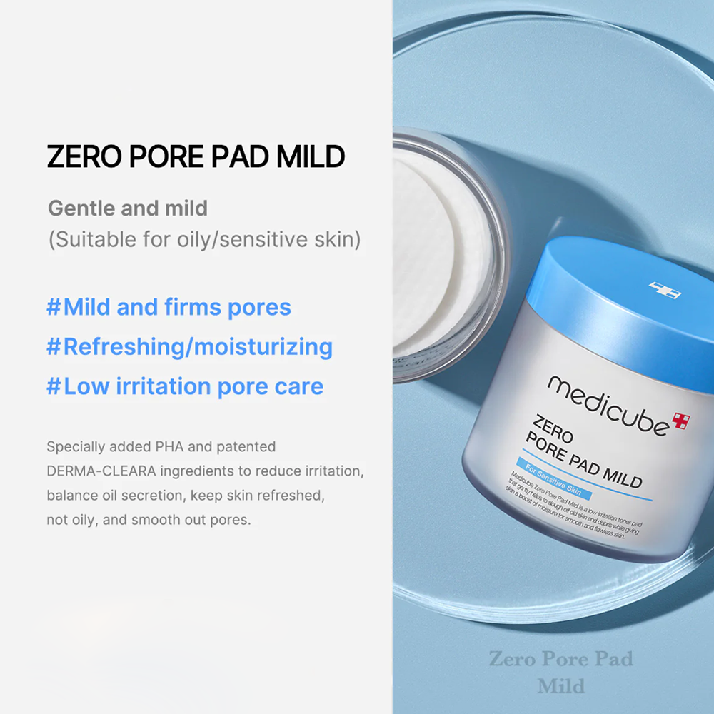 Buy Korean MEDICUBE Zero Pore Pad Mild 70 pads Online