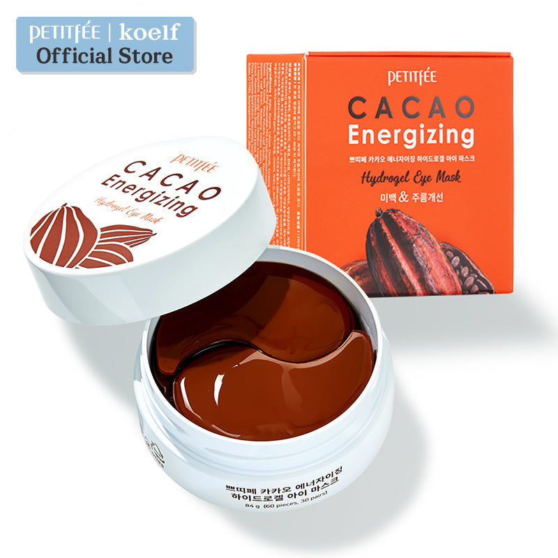 PETITFEE Cacao Energizing Hydrogel Eye Mask 60ea - DODOSKIN