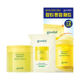 Goodal Green Tangerine Vita C Blemish Care Pad Alpha 70 sheets+70 sheets Refill Special Set + Free Gift