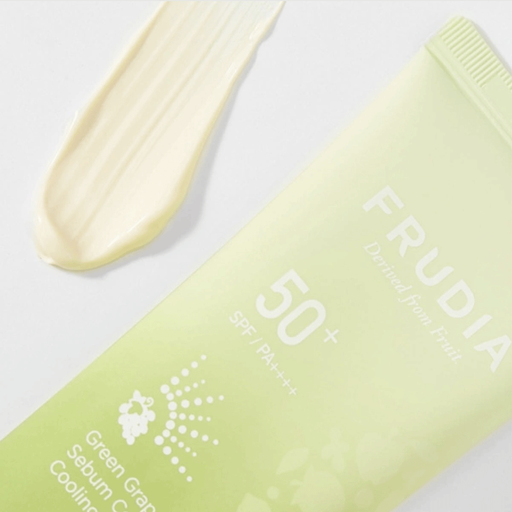 FRUDIA Green Grape Sebum Control Cooling Sun Gel SPF50+ PA++++ 50g - DODOSKIN