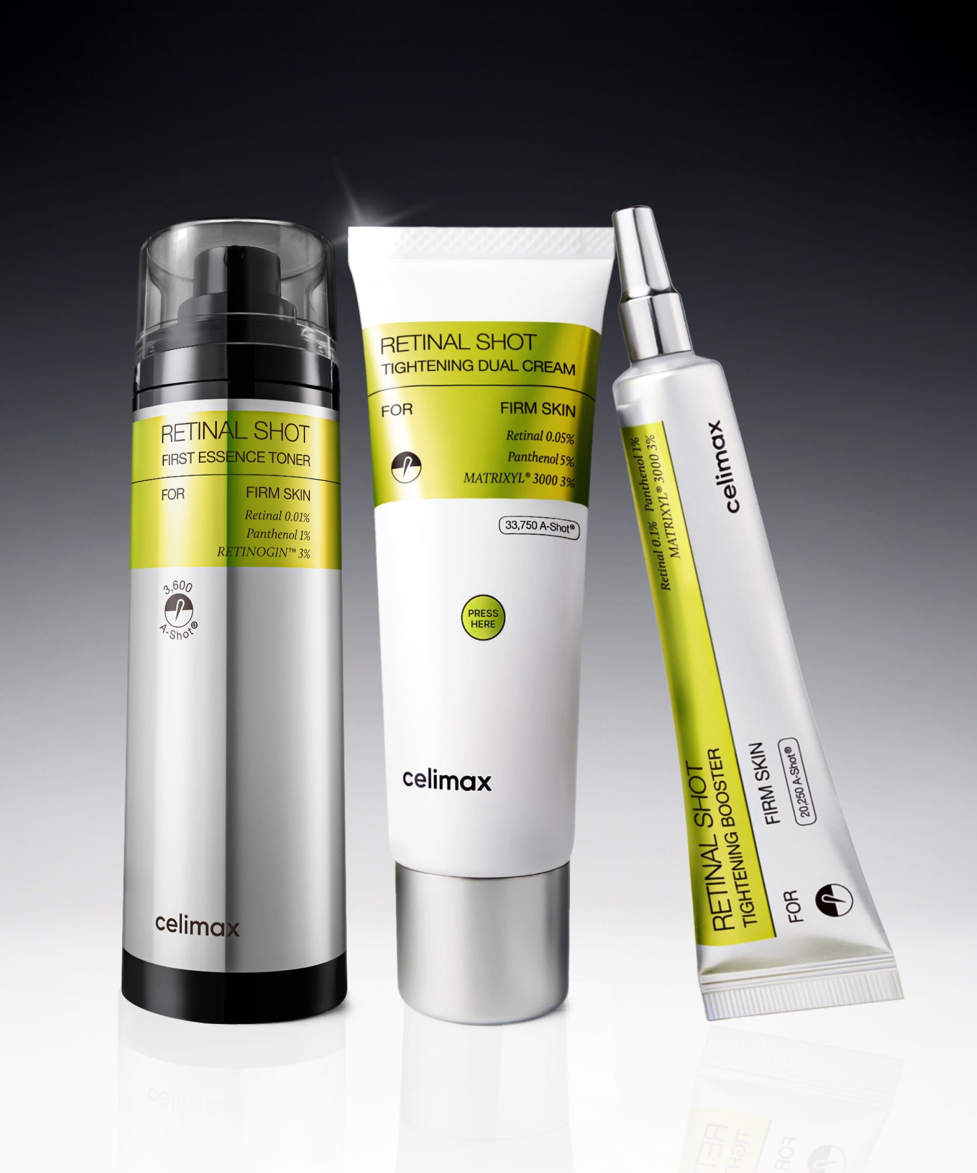 celimax The Vita A Retinal Routine Set (Toner + Dual Cream + booster)