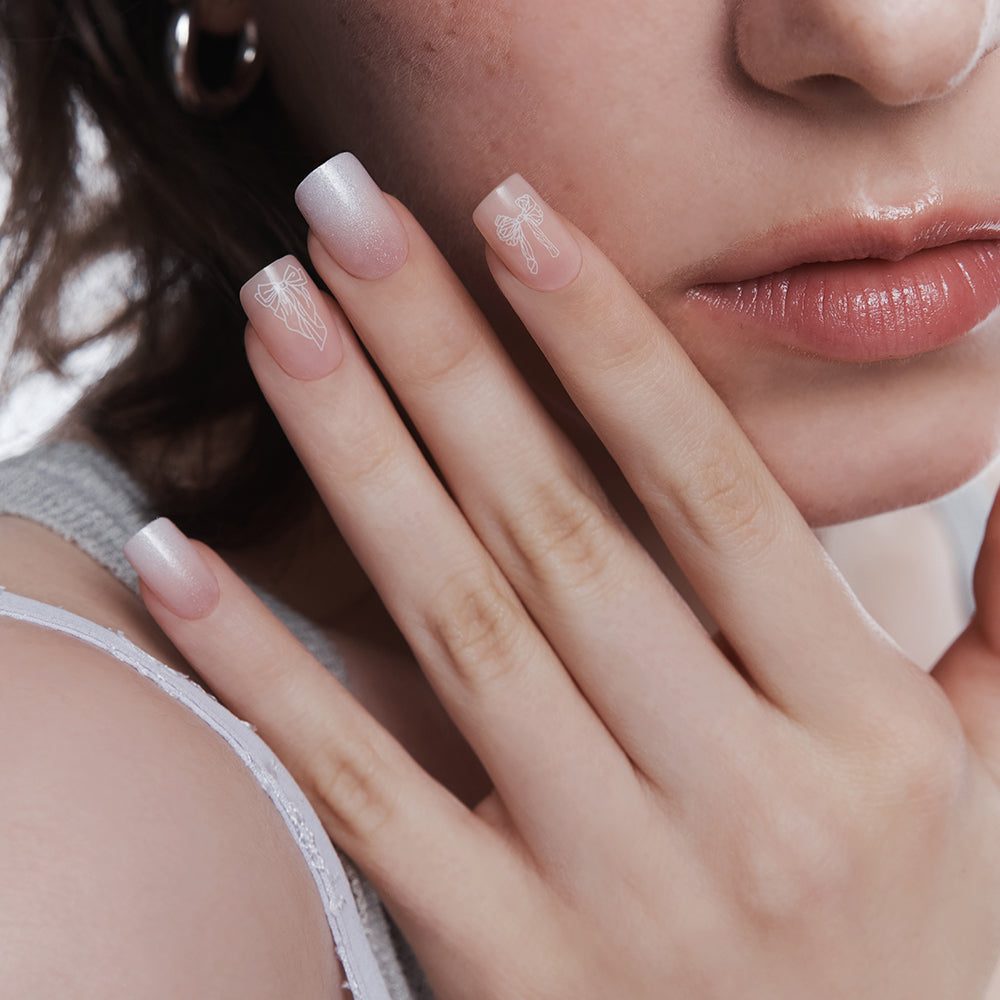 MUZMAK Nail Tips 36pcs #Silhouette(Regular Square)