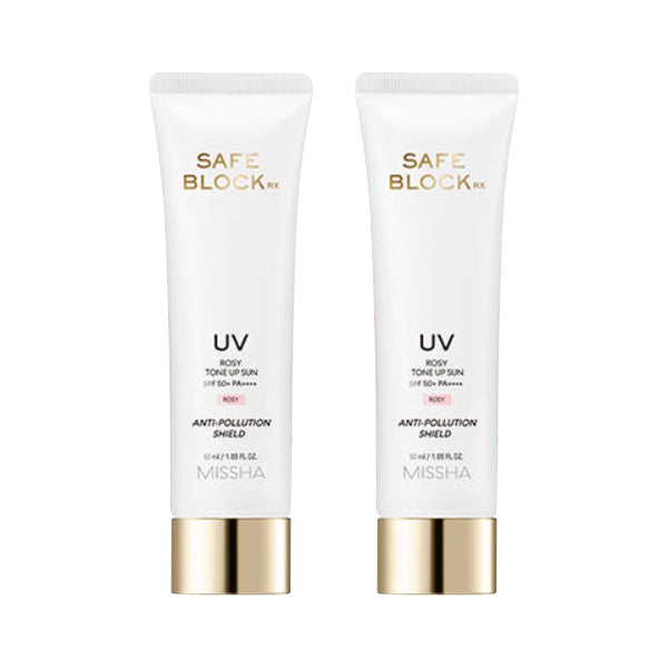 1+1 MISSHA Safe Block RX Rosy Tone-Up Sun SPF50+ PA++++ 50ml