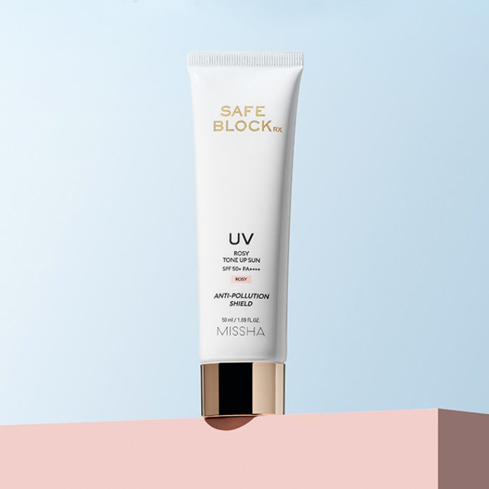 1+1 MISSHA Safe Block RX Rosy Tone-Up Sun SPF50+ PA++++ 50ml