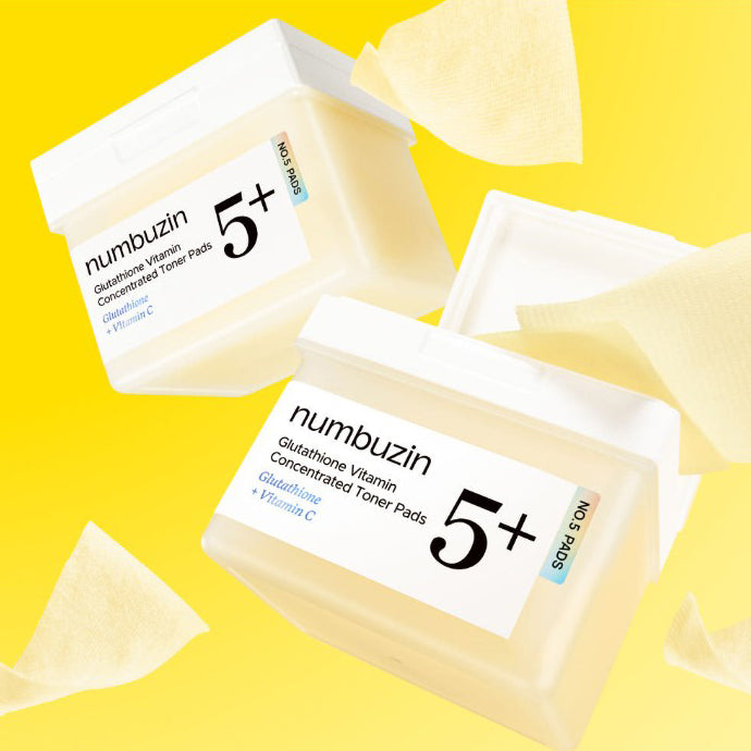 1+1 numbuzin No. 5 Glutathione Vitamin Concentrated Toner Pads 180ml 70ea