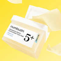 1+1 numbuzin No. 5 Glutathione Vitamin Concentrated Toner Pads 180ml 70ea