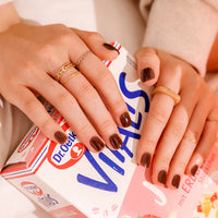 MUZMAK Nail Tips 36pcs #Earl Grey(Short Square)