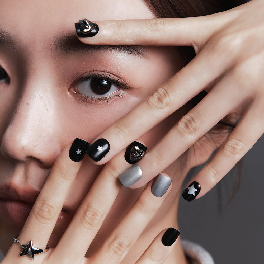 MUZMAK Nail Tips 36pcs #Dazed(Short Square)