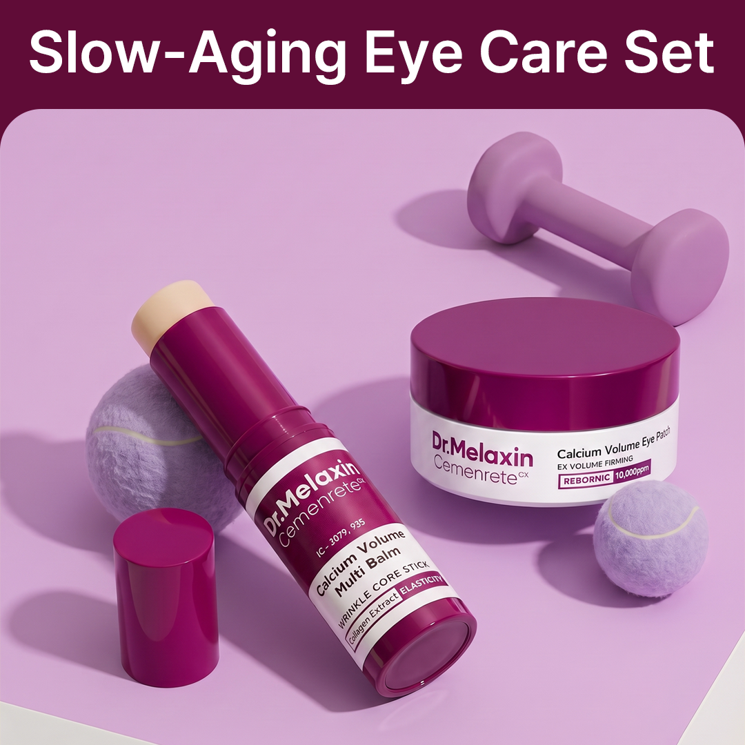 Dr.Melaxin Calcium Volume Eye Care Set  (Multi Balm 9g + Volume Eye Patch 60ea)