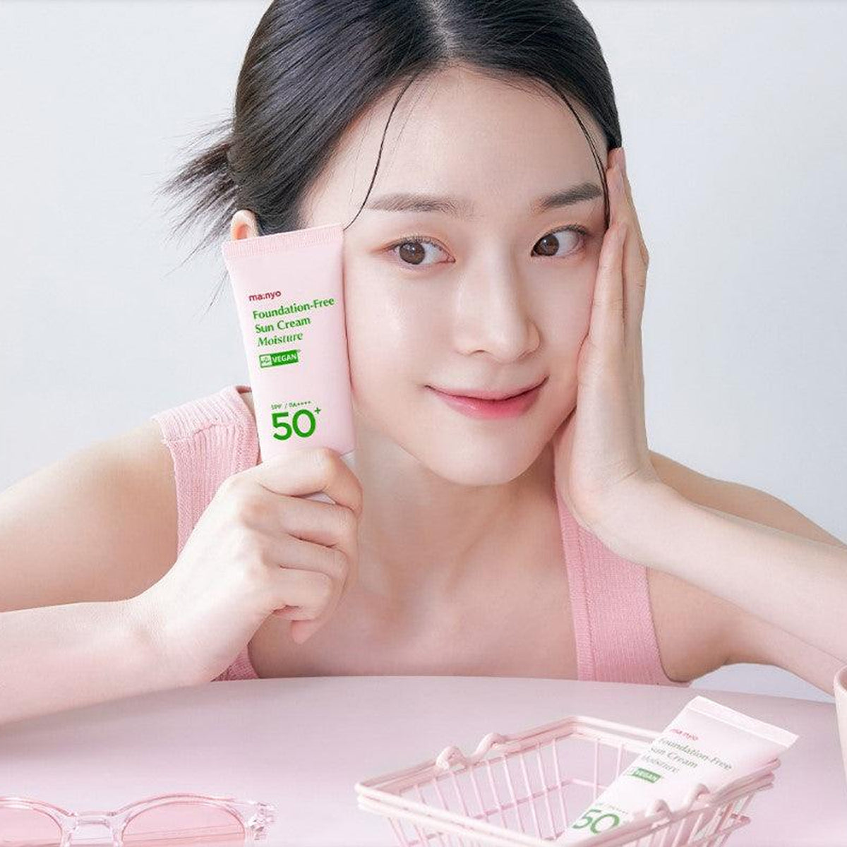 MANYO FACTORY Foundation-Free Sun Cream Moisture 50ml SPF 50+ PA ...