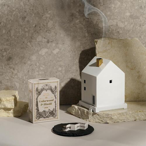 OPTAUM [Gift Packaging] “Emotional Scent” Paper Incense & Grid House Gift Set (+ Free Catiktor Match) - DODOSKIN