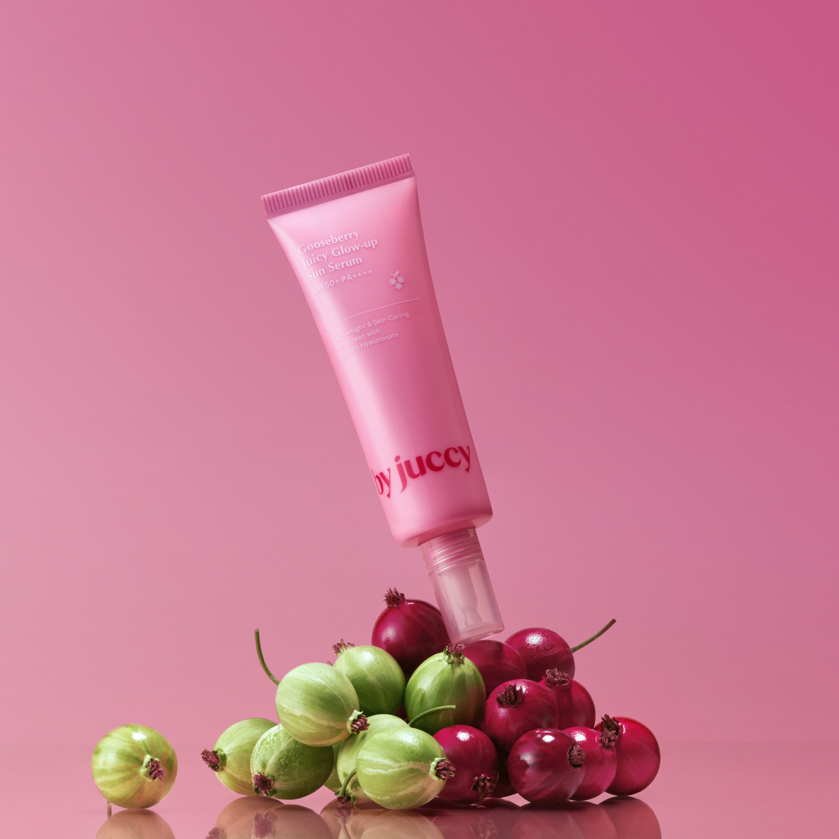 by juccy Gooseberry Juicy Glow-up Sun Serum SPF50+ PA++++ 50ml