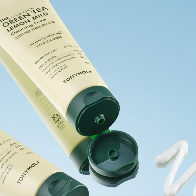 TONYMOLY The Chok Chok Green Tea Lemon Mild Cleansing Foam 150ml