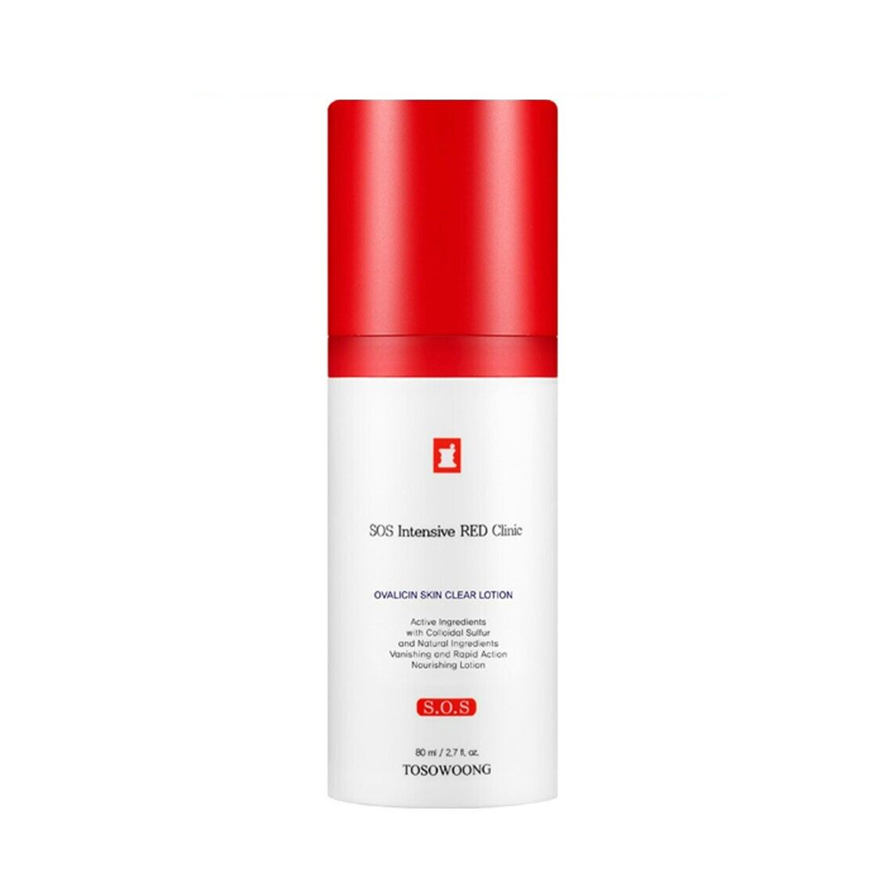 TOSOWOONG SOS Intensive Red Clinic Ovalicin Lotion 80ml - DODOSKIN