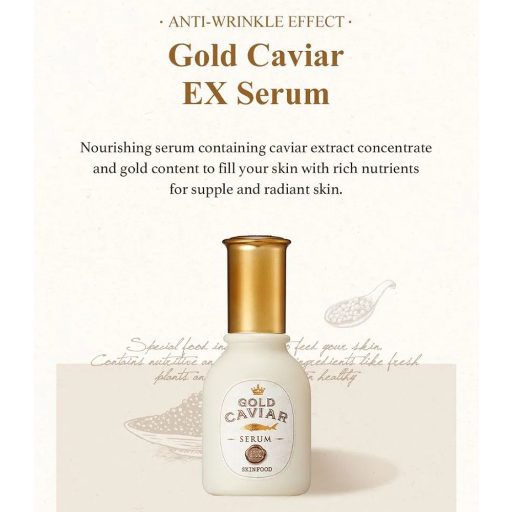 SKINFOOD Gold Caviar EX Serum 50ml - DODOSKIN