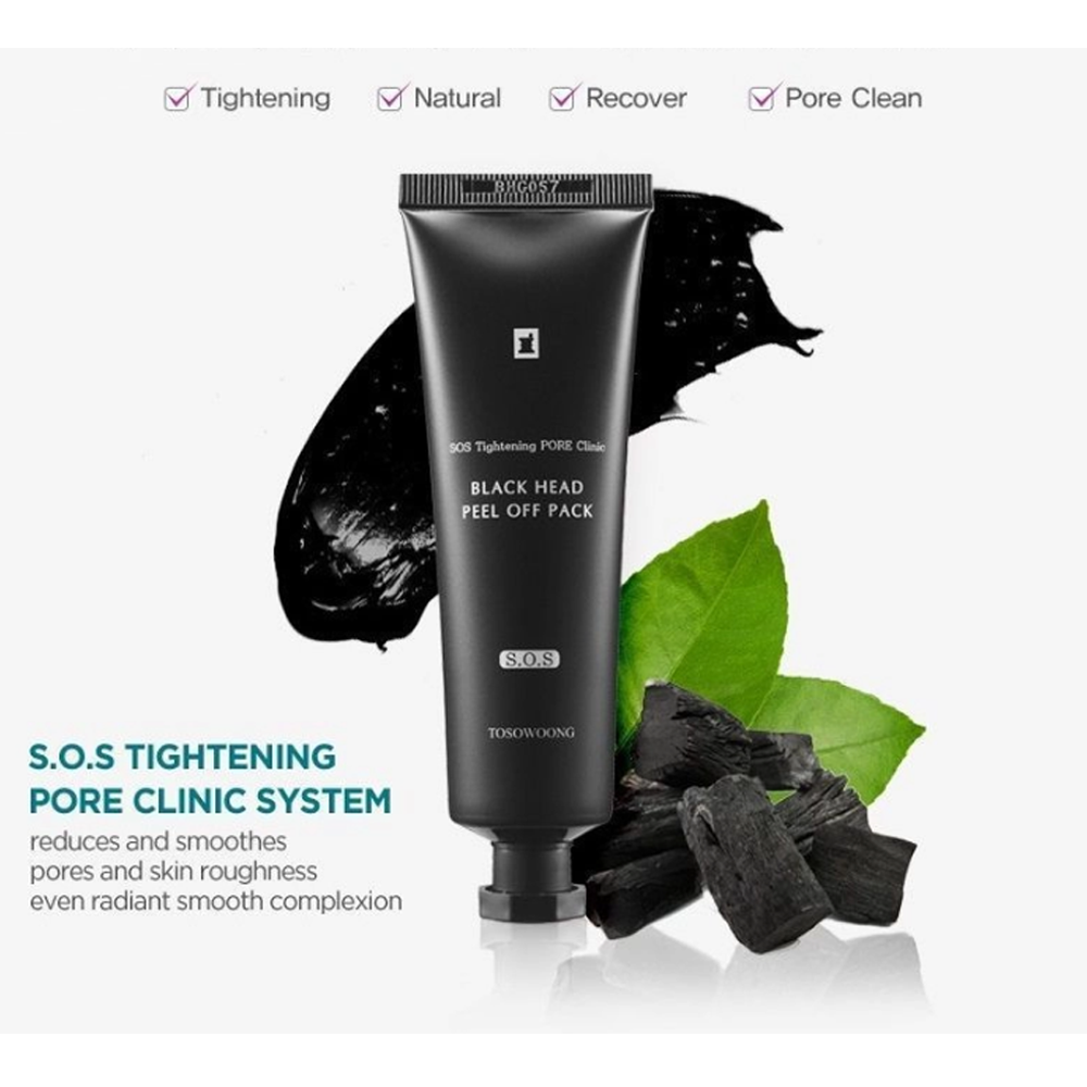 TOSOWOONG SOS Tightening Pore Clinic Black Head Peel Off Pack 50g - DODOSKIN