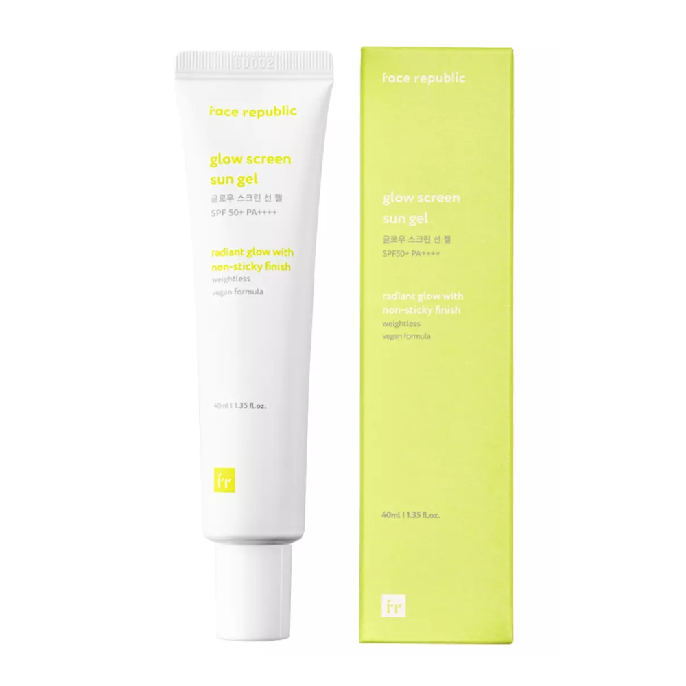 face republic Glow Screen Sun Gel SPF50+ PA++++ 40ml - DODOSKIN