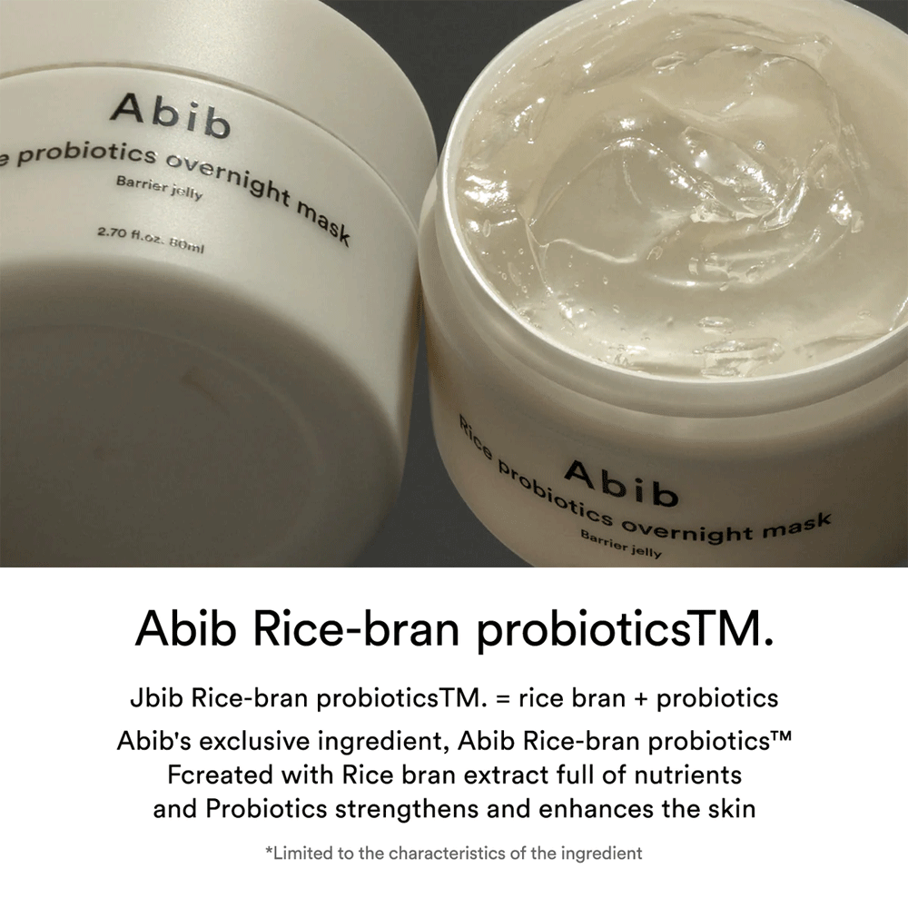 Abib Rice Probiotics Overnight Mask Barrier Jelly 80ml - DODOSKIN