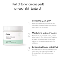 RNW DER. PORE Peeling Toner Pad Mild 60 pcs - DODOSKIN
