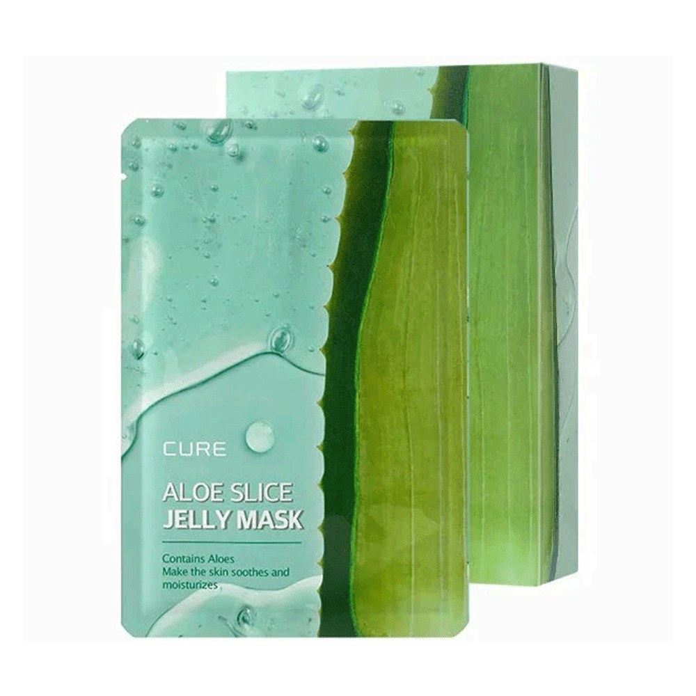 KIM JEONG MOON Aloe Cure Aloe Slice Jelly Mask Green (10ea) - DODOSKIN