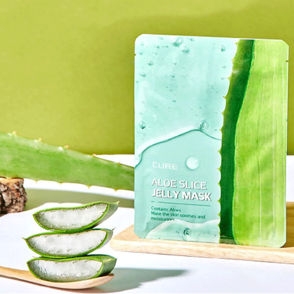 KIM JEONG MOON Aloe Cure Aloe Slice Jelly Mask Green (10ea) - DODOSKIN