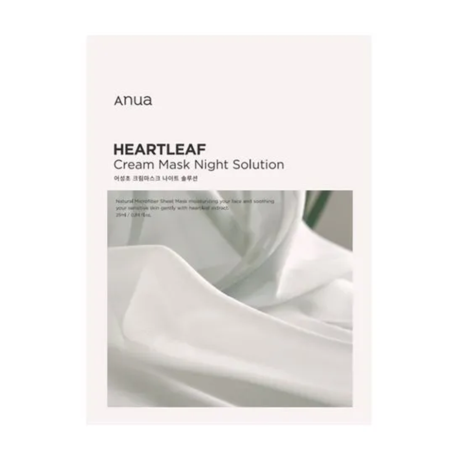Anua Heartleaf Cream Mask Night Solution Pack Set 25ml * 10 pcs - DODOSKIN
