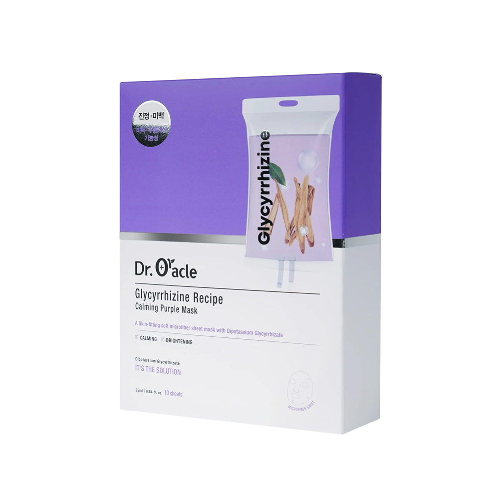 Dr.oracle Glycyrrhizine Recipe Calming Purple Mask 10ea - DODOSKIN