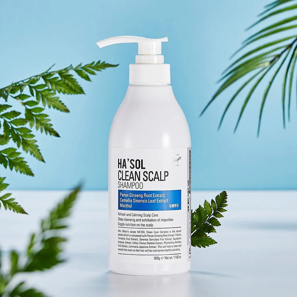 HA'SOL Clean Scalp Shampoo 500g For Oily Hair and Scalp Care