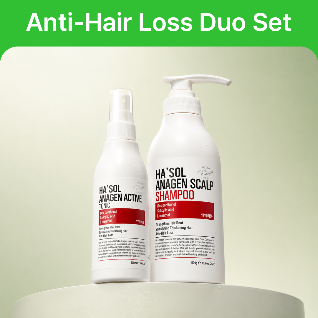 [Anti-Hair Loss Care Set] HA'SOL Shampoo + Scalp Tonic | Special Offer