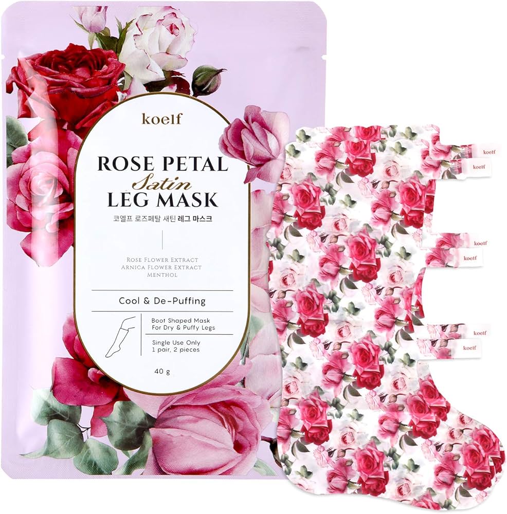 koelf Rose Petal Satin Leg Mask 1ea - DODOSKIN