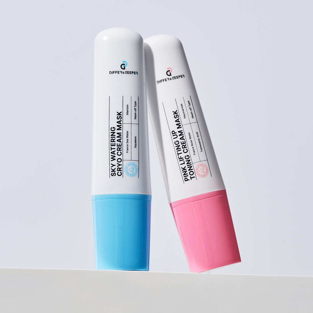 DIFFER&DEEPER Pink Lifting Up Toning Cream Mask 100g