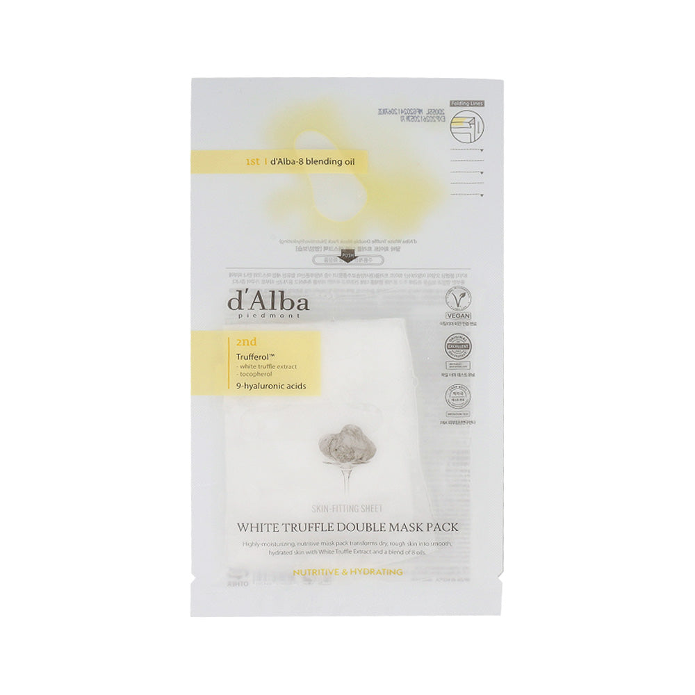 [Expiration imminen] d'Alba White Truffle Double Mask Pack (Nutritive) 32.5g