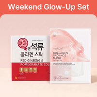 [The Weekend Glow-Up Set] SAMJIWON Pomegranate Collagen Jelly (5 Pack) & medicube Collagen Lifting Mask 5ea