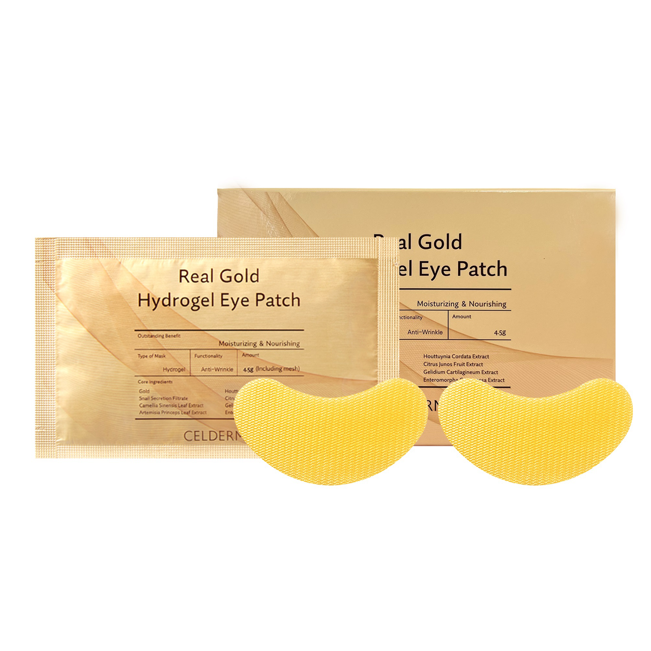 CELDERMA Real Gold Hydrogel Eye Patch 4.5gx20ea - DODOSKIN