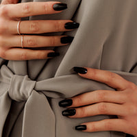 MUZMAK Nail Tips 36pcs #Chic Black (Coffin)