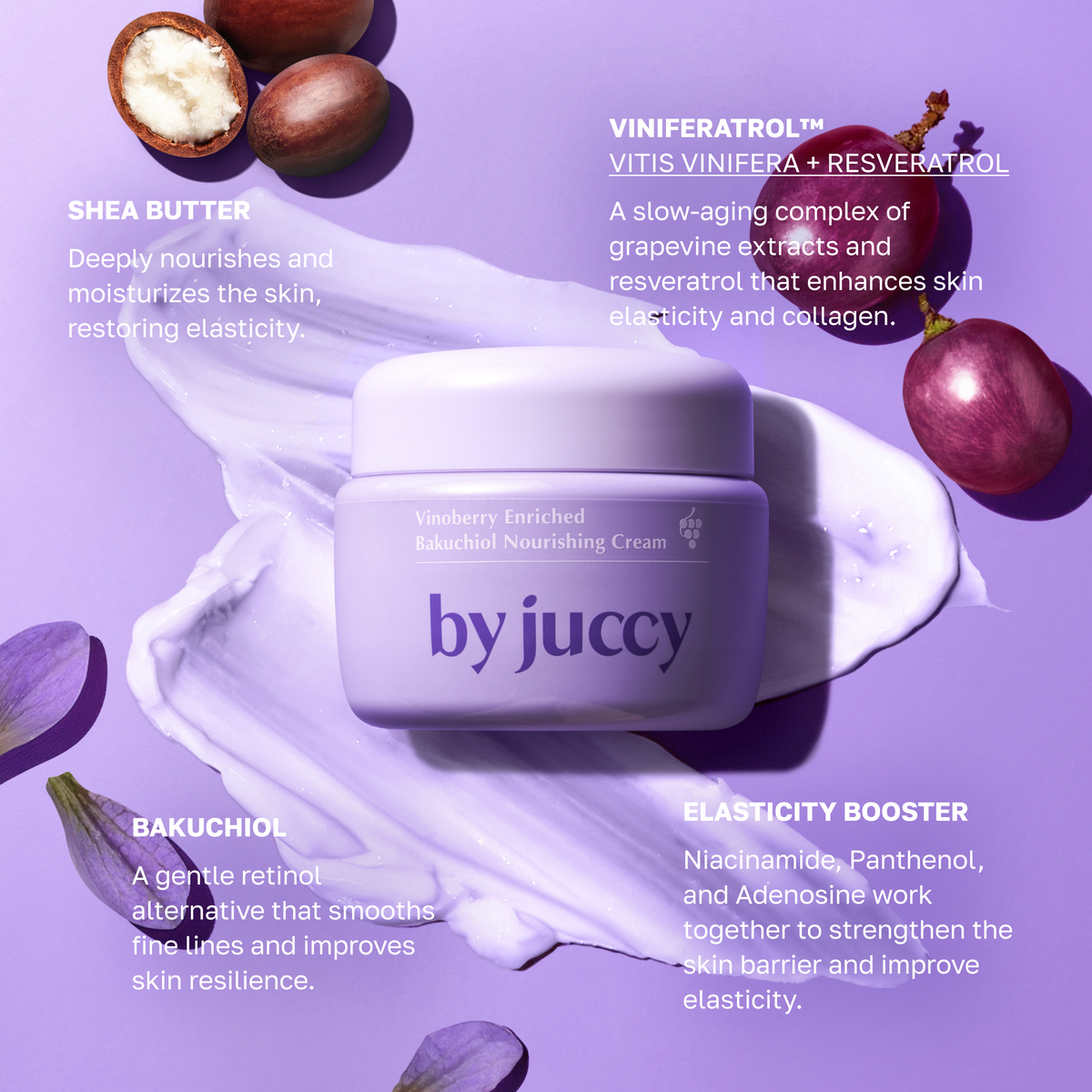 por Juccy Vinoberry enriquecido Bakuchiol Nourishing Cream 55ml