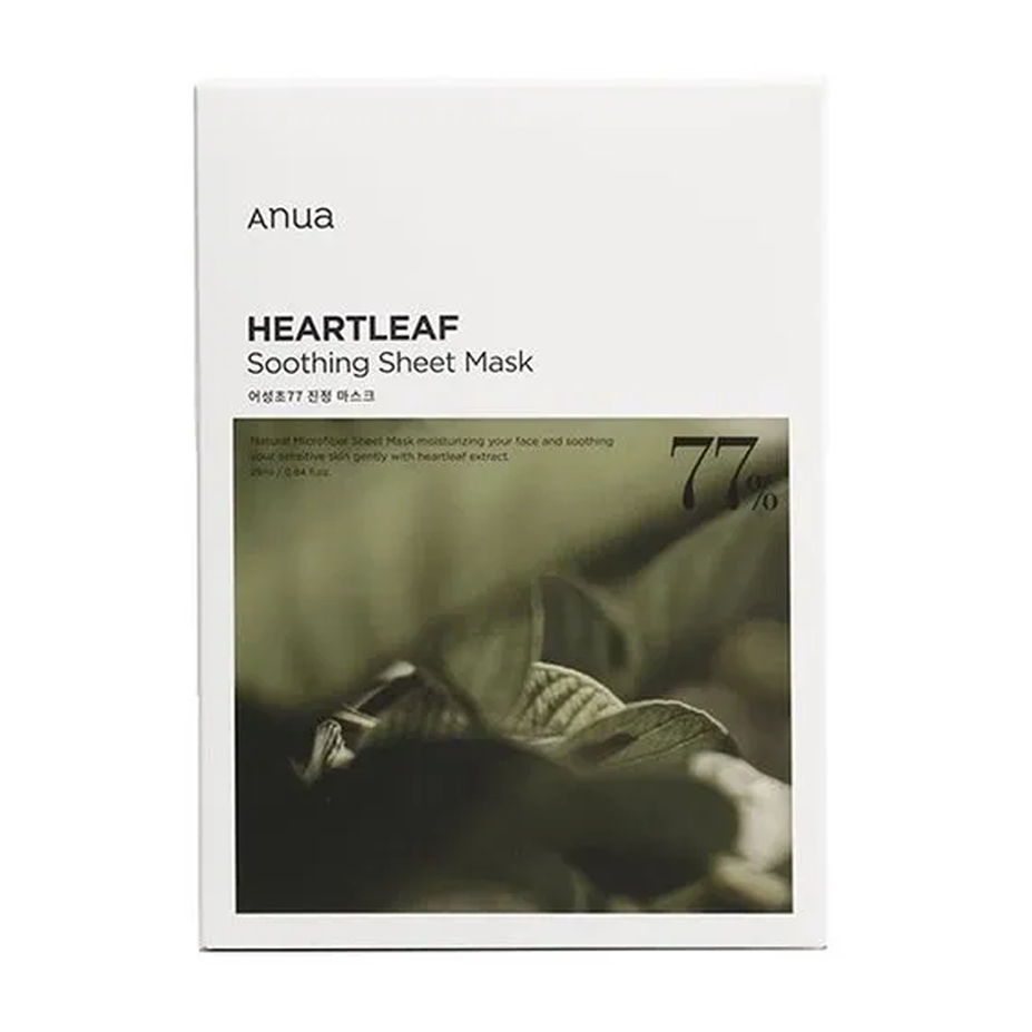 Anua Heartleaf 77% Soothing Sheet Mask Set 25ml * 10 pcs - DODOSKIN