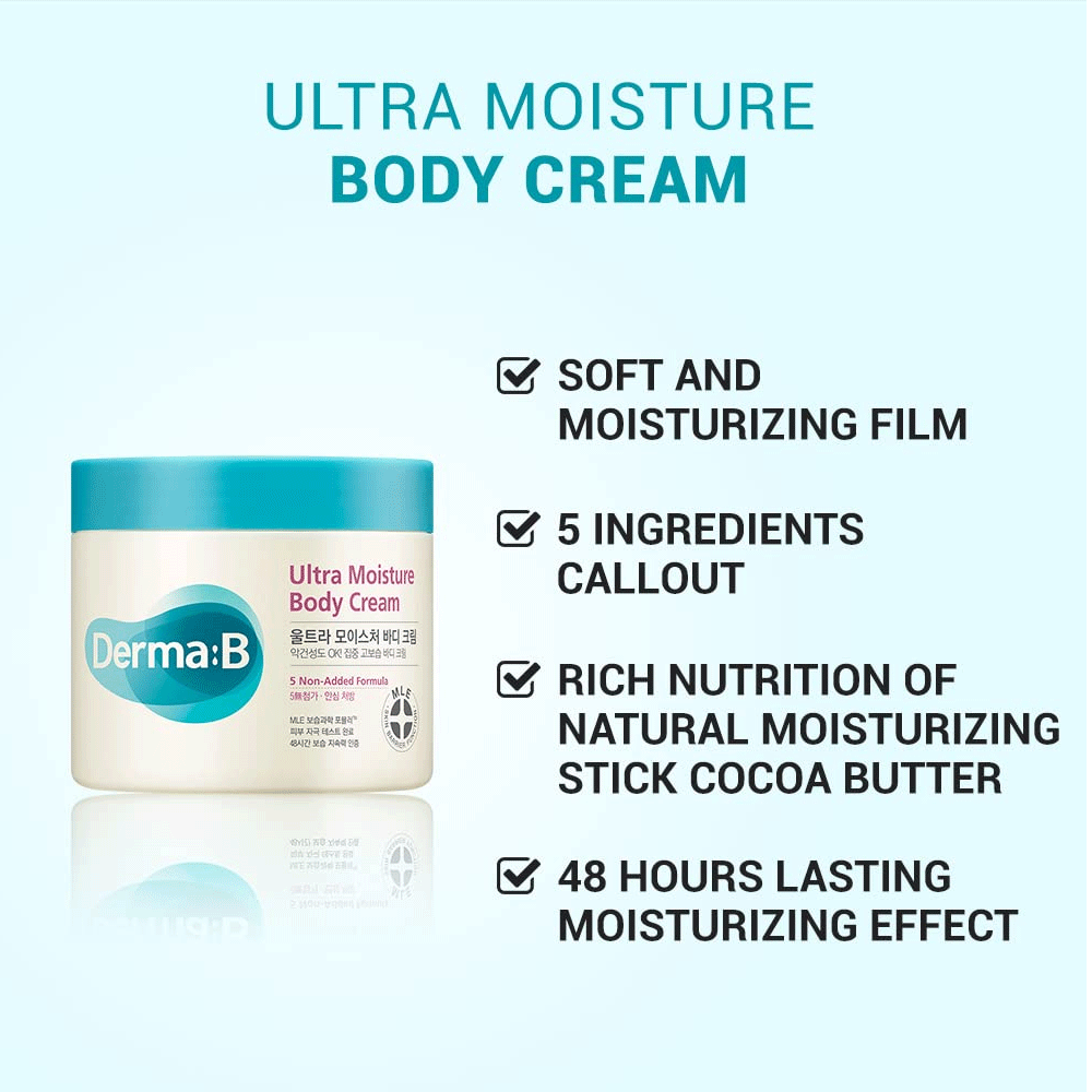 [Expiration imminen] Derma:B Ultra Moisture Body Cream 430ml
