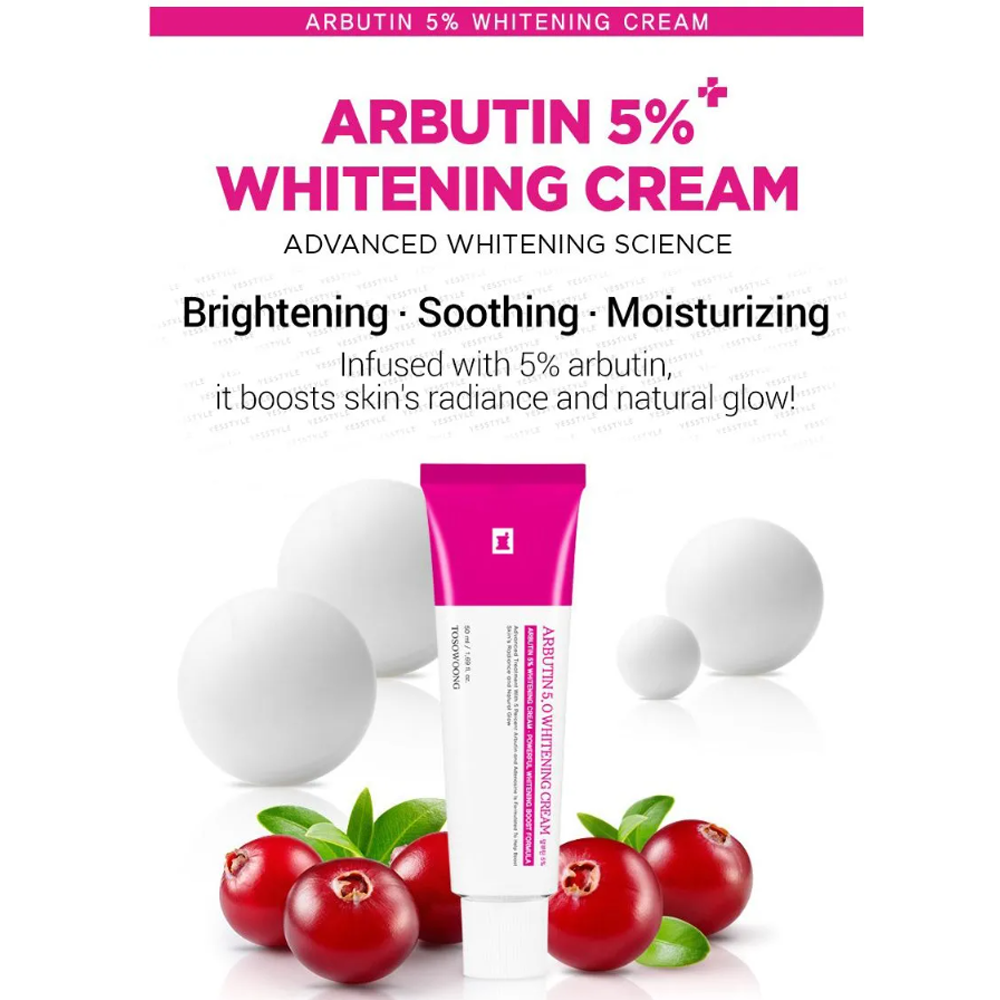 TOSOWOONG Arbutin 5% Whitening Cream 50g - DODOSKIN