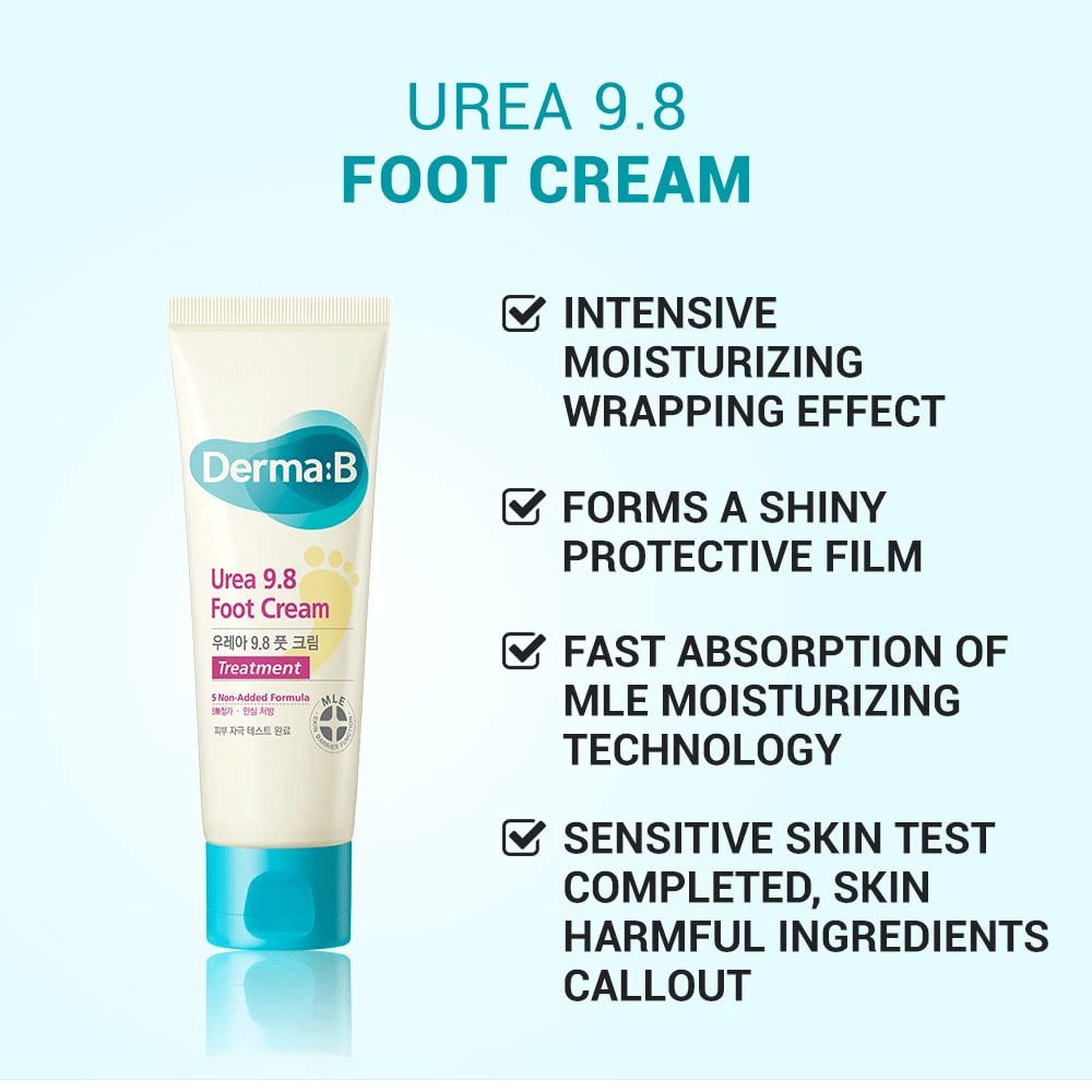Derma-B Urea 9.8 Foot Cream 80ml - DODOSKIN