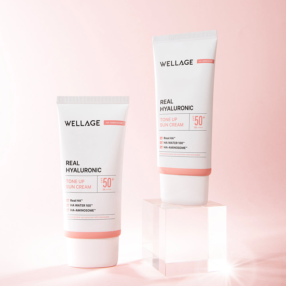 Wellage Real Hyaluronic Tone Up Sun Cream 50ml SPF50+ PA++++