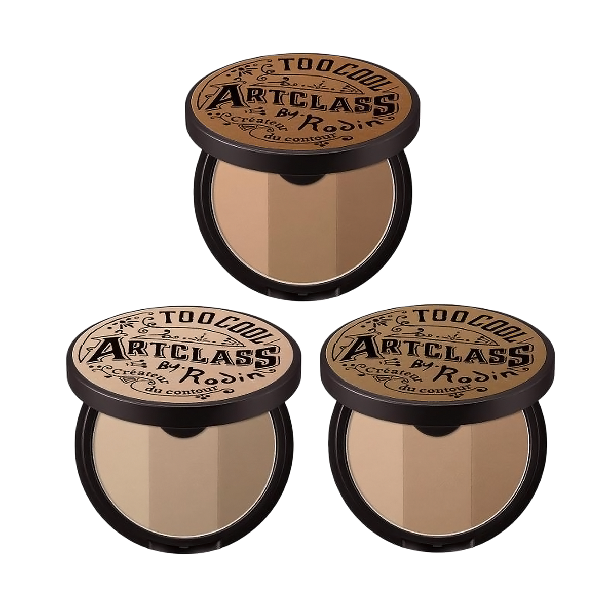 [US STOCK] Too Cool For School Art Class by Rodin 3-Color Face Shading, Contour 9.5g (3 Colors) - DODOSKIN