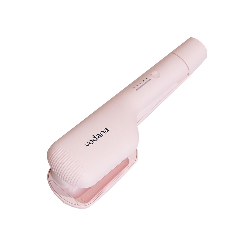 Vodana Triple Flow Wave Iron 32 mm de vainilla rosa