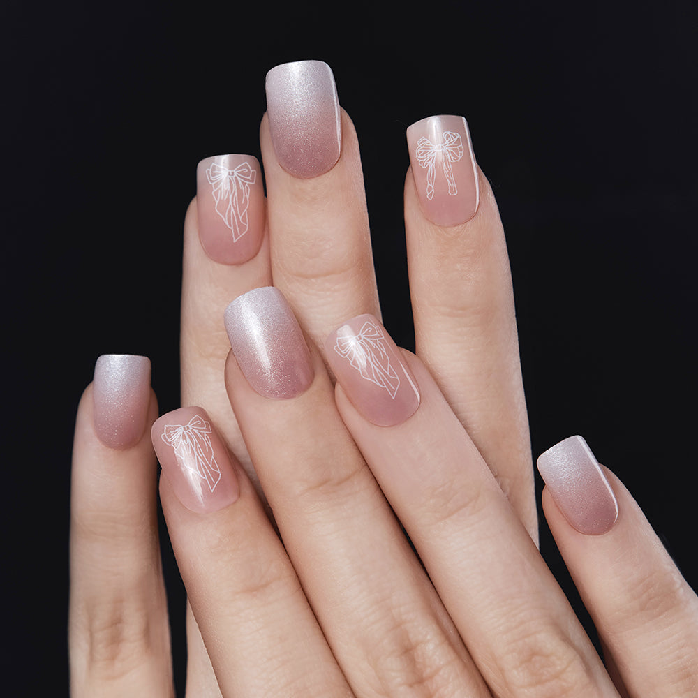 MUZMAK Nail Tips 36pcs #Silhouette(Regular Square)