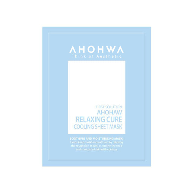 AHOHWA Relaxing Cure Cooling Sheet Mask 30g 5ea - DODOSKIN