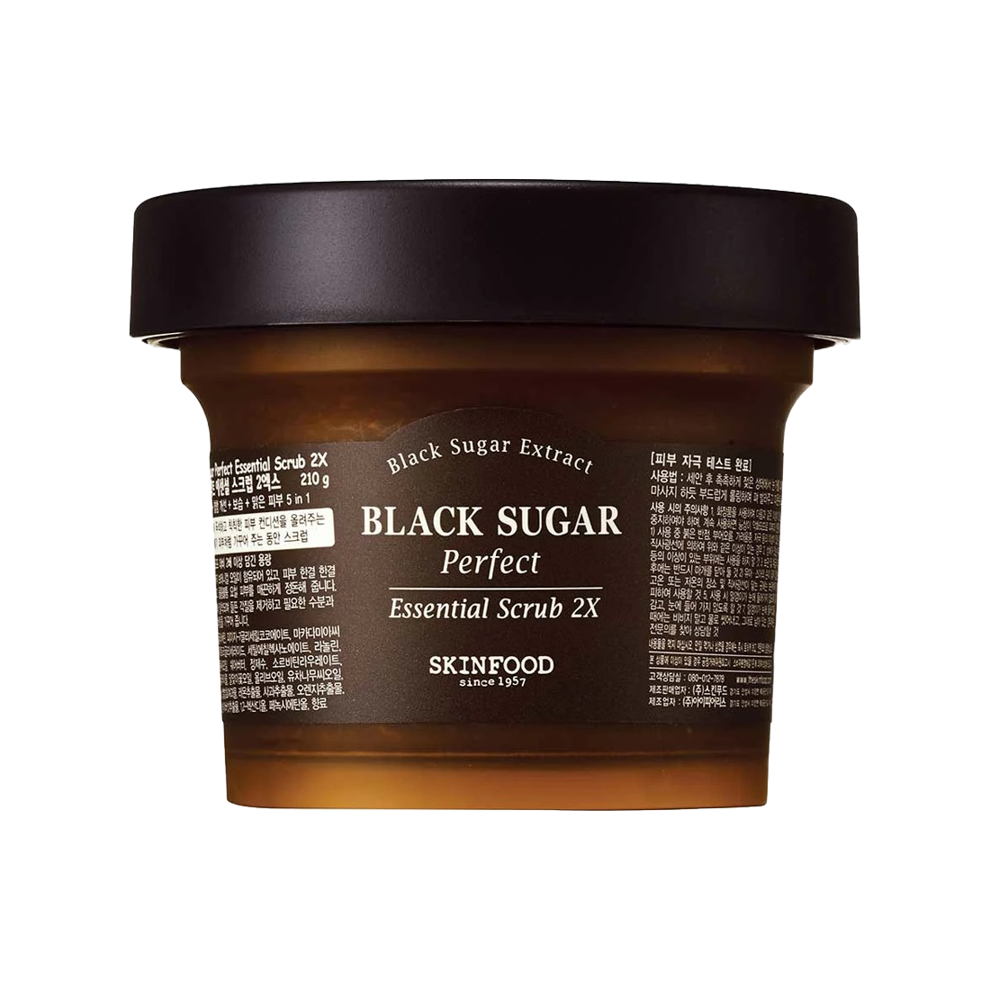 SKINFOOD Black Sugar Perfect Essential Scrub 2X 210g - DODOSKIN
