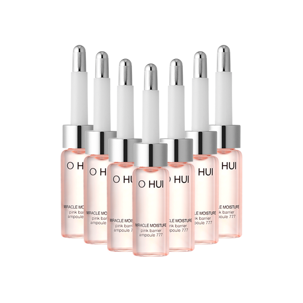 O HUI Miracle Moisture Pink Barrier Ampoule 777 Set - DODOSKIN
